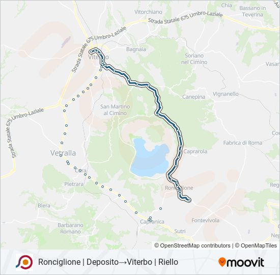 COTRAL bus Line Map