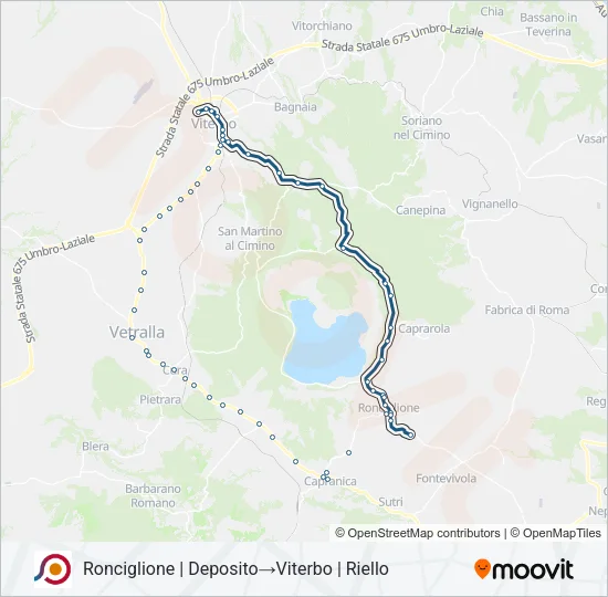 COTRAL Bus Line Map
