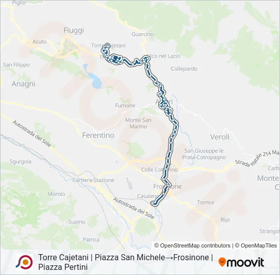 COTRAL Bus Line Map