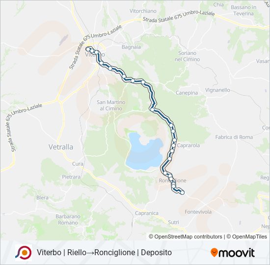 COTRAL bus Line Map