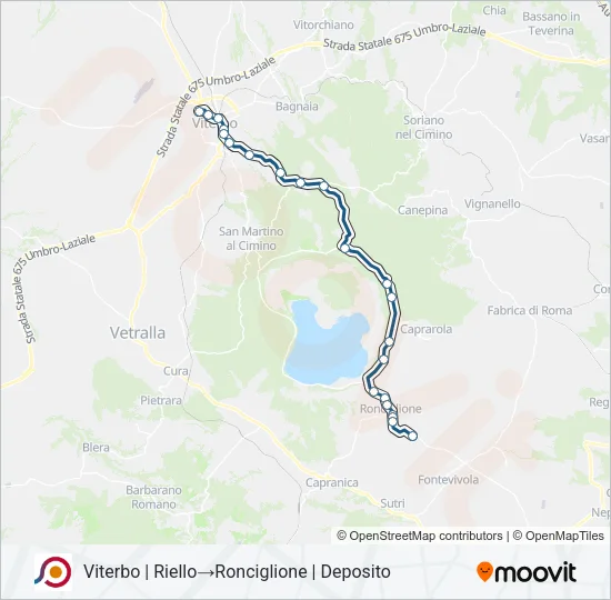 COTRAL Bus Line Map