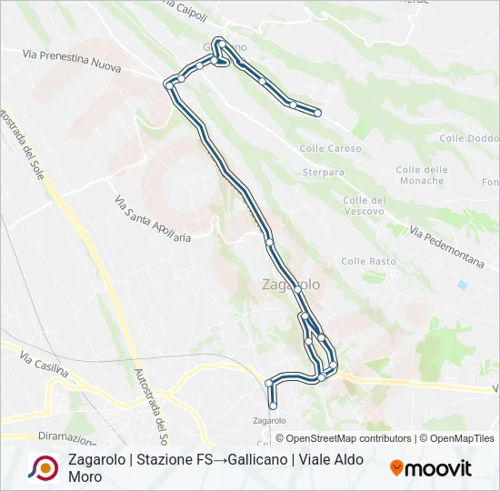 COTRAL Bus Line Map
