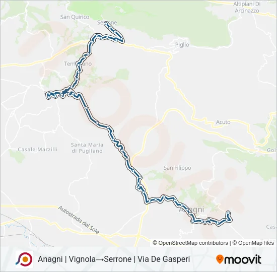 COTRAL Bus Line Map