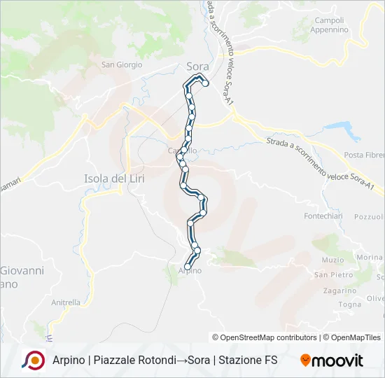 COTRAL Bus Line Map