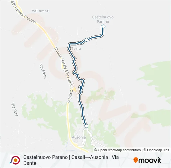 COTRAL Bus Line Map