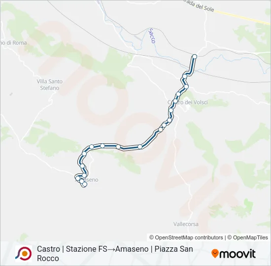COTRAL Bus Line Map