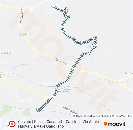 COTRAL bus Line Map