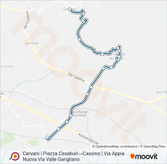 COTRAL Bus Line Map