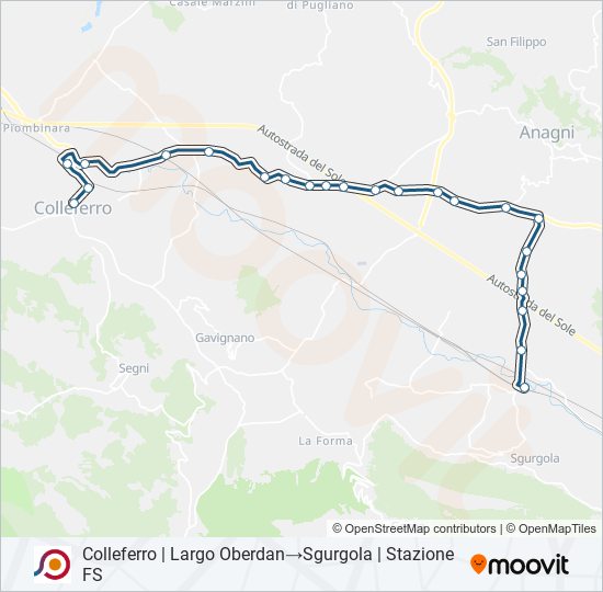 COTRAL bus Line Map