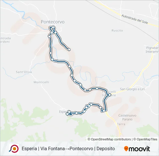 COTRAL Bus Line Map
