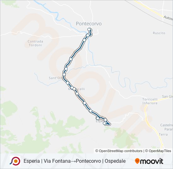 COTRAL bus Line Map