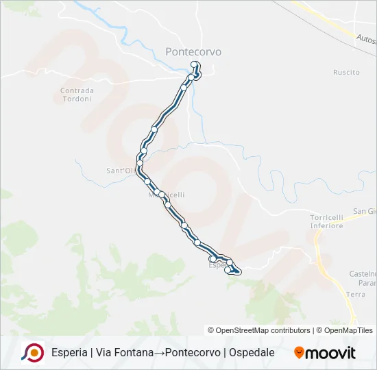 COTRAL Bus Line Map