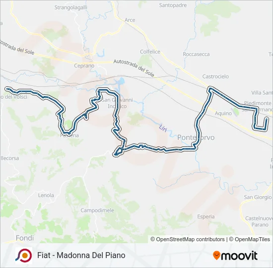 COTRAL Bus Line Map