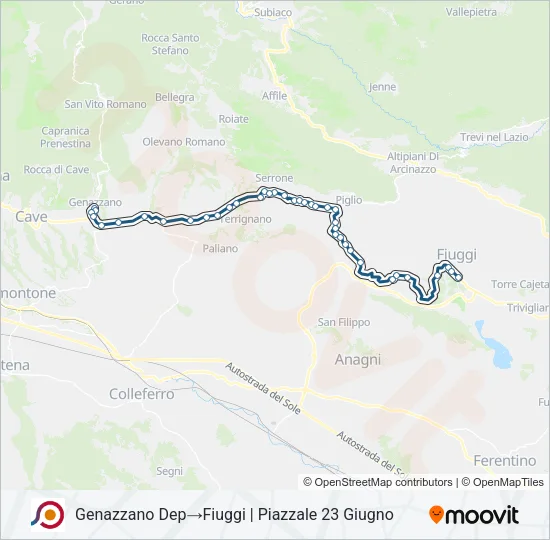 COTRAL Bus Line Map