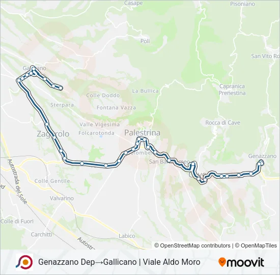 COTRAL Bus Line Map