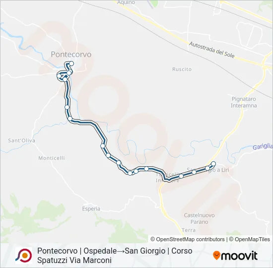 COTRAL Bus Line Map