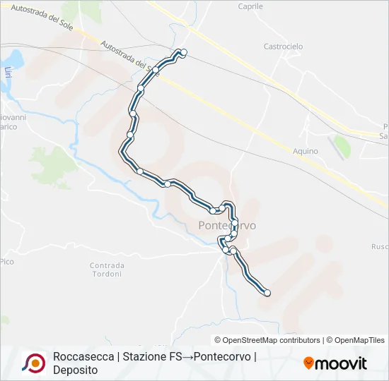 COTRAL Bus Line Map