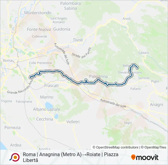 COTRAL Bus Line Map