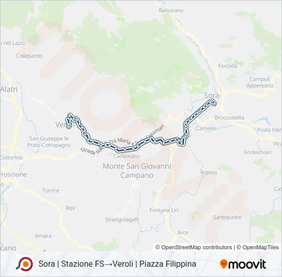 COTRAL Bus Line Map