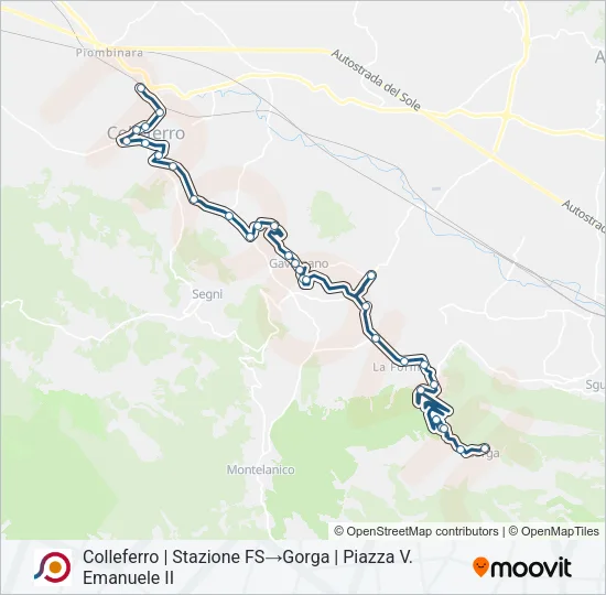 COTRAL Bus Line Map