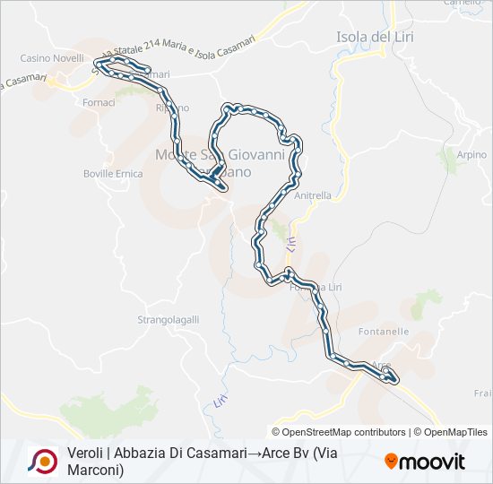 COTRAL bus Line Map