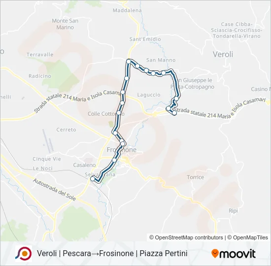 COTRAL Bus Line Map