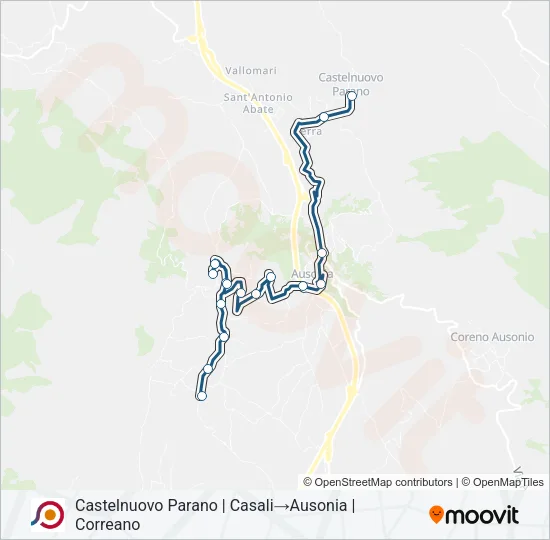 COTRAL Bus Line Map