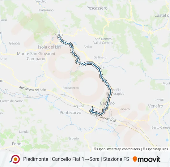 COTRAL Bus Line Map