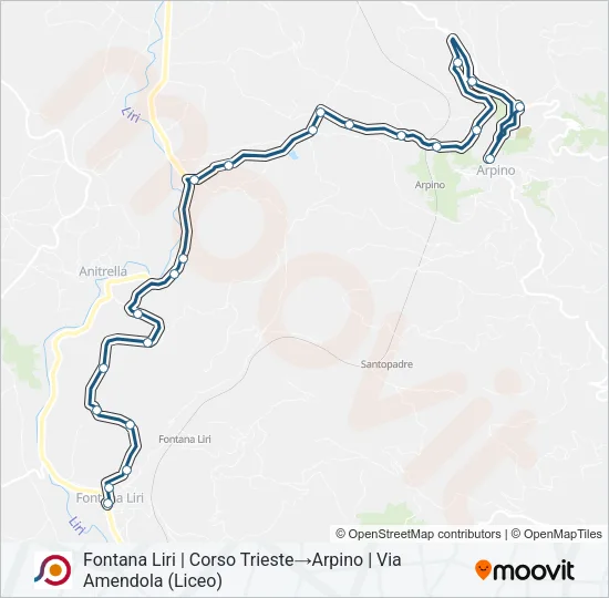 COTRAL Bus Line Map