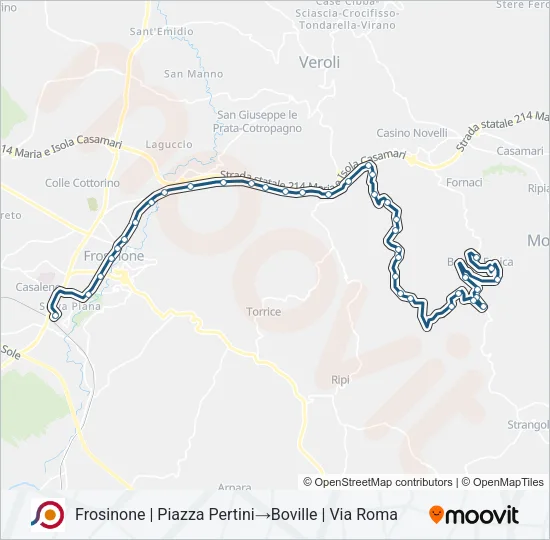 COTRAL Bus Line Map