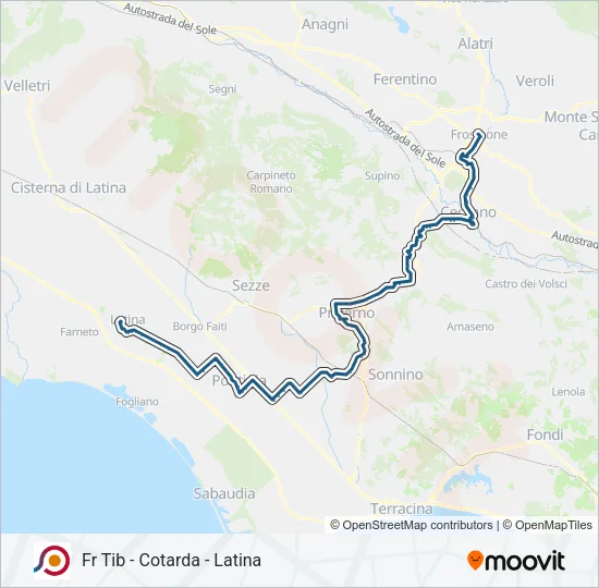 COTRAL Bus Line Map