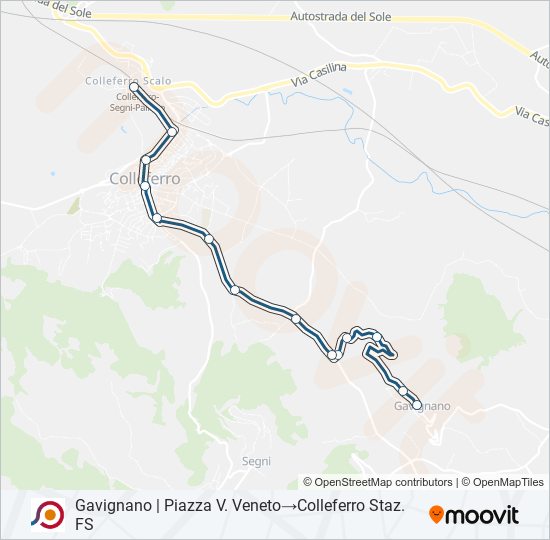 COTRAL bus Line Map