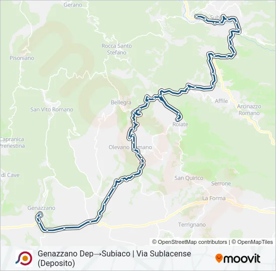 COTRAL Bus Line Map