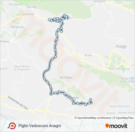 COTRAL Bus Line Map