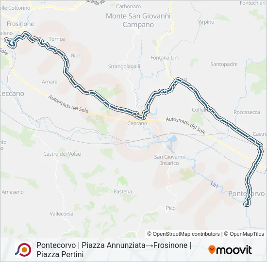COTRAL Bus Line Map