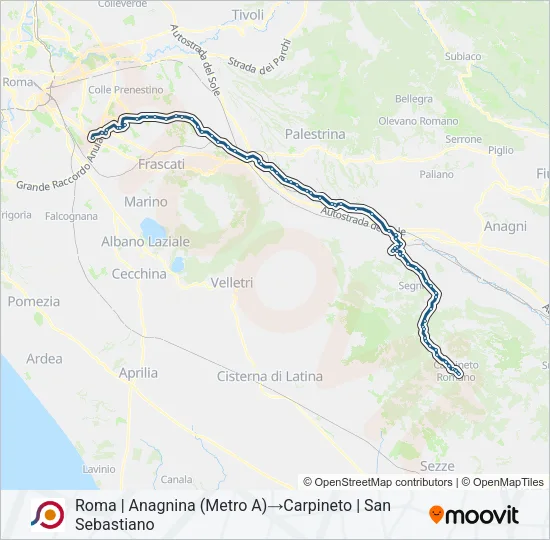 COTRAL Bus Line Map