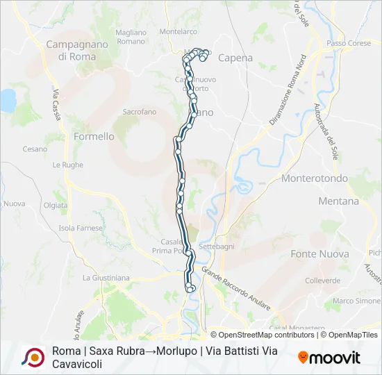 COTRAL Bus Line Map