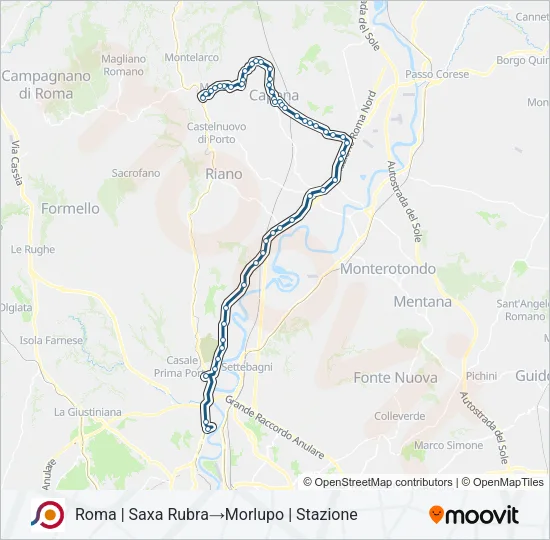 COTRAL Bus Line Map