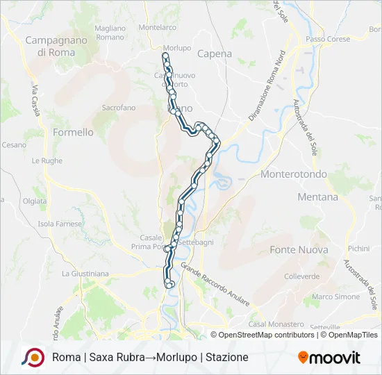 COTRAL Bus Line Map