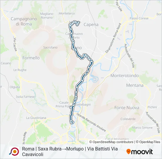 COTRAL Bus Line Map