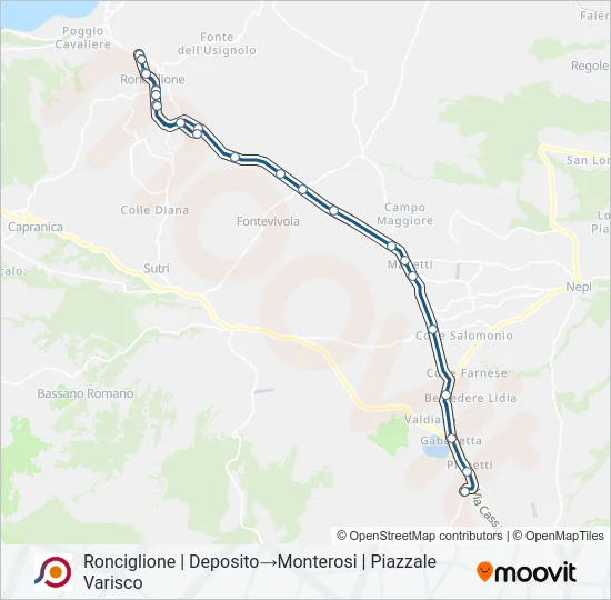 COTRAL Bus Line Map