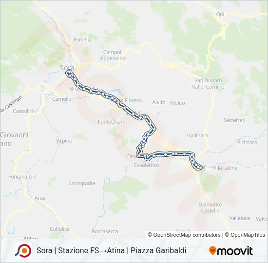 COTRAL Bus Line Map
