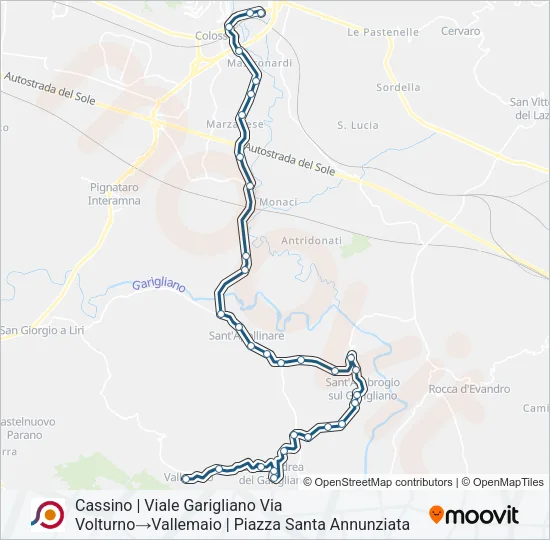 COTRAL Bus Line Map