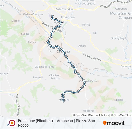 COTRAL bus Line Map