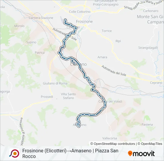 COTRAL Bus Line Map