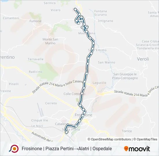 COTRAL Bus Line Map