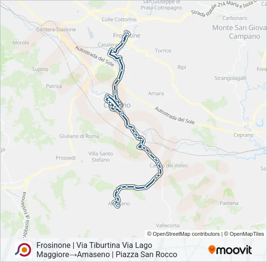 COTRAL Bus Line Map