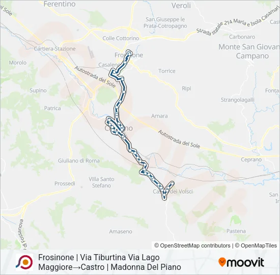 COTRAL Bus Line Map