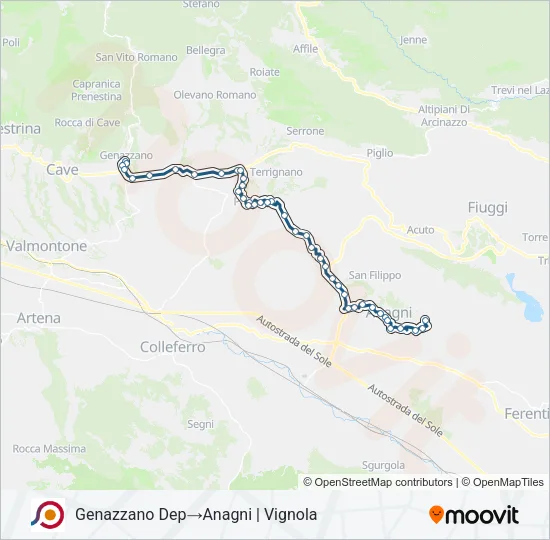 COTRAL Bus Line Map