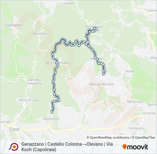 COTRAL Bus Line Map